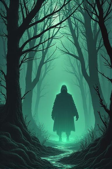 Cover art of 'Shadow Realm' comic book, featuring a mystical landscape with an AR portal icon.