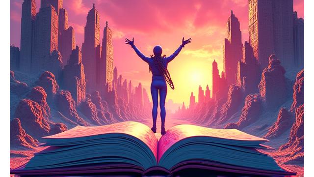 Dynamic comic book art with vibrant characters.