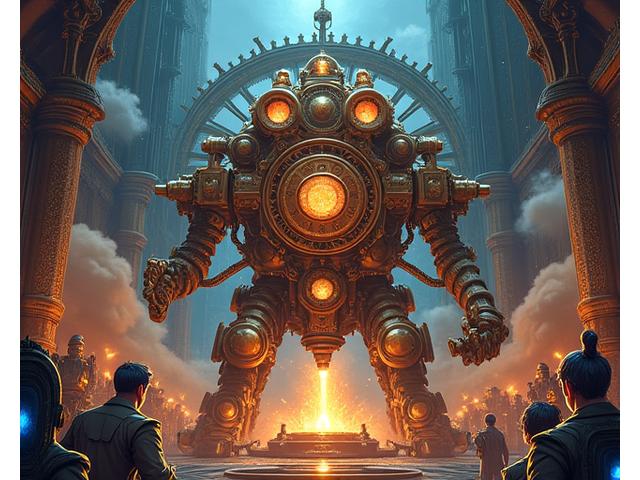 Cover art for Aetherium Forge board game.