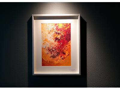 A framed limited edition art print featuring vibrant comic book style artwork from 'The Last Ember' series, with an artist signature.